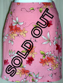 Karrie Oriental Pink Print Skirt