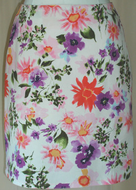 Karrie Purple Sunburst Print Skirt