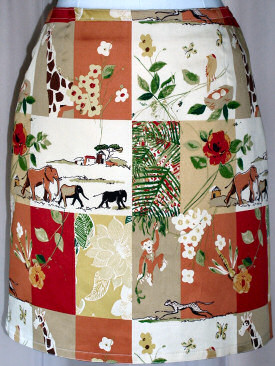 Karrrie Jungle Patchwork Print Skirt