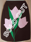 Tulip Motif Applique on Skirt