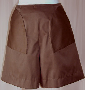 Wide Leg Shorts - Brown